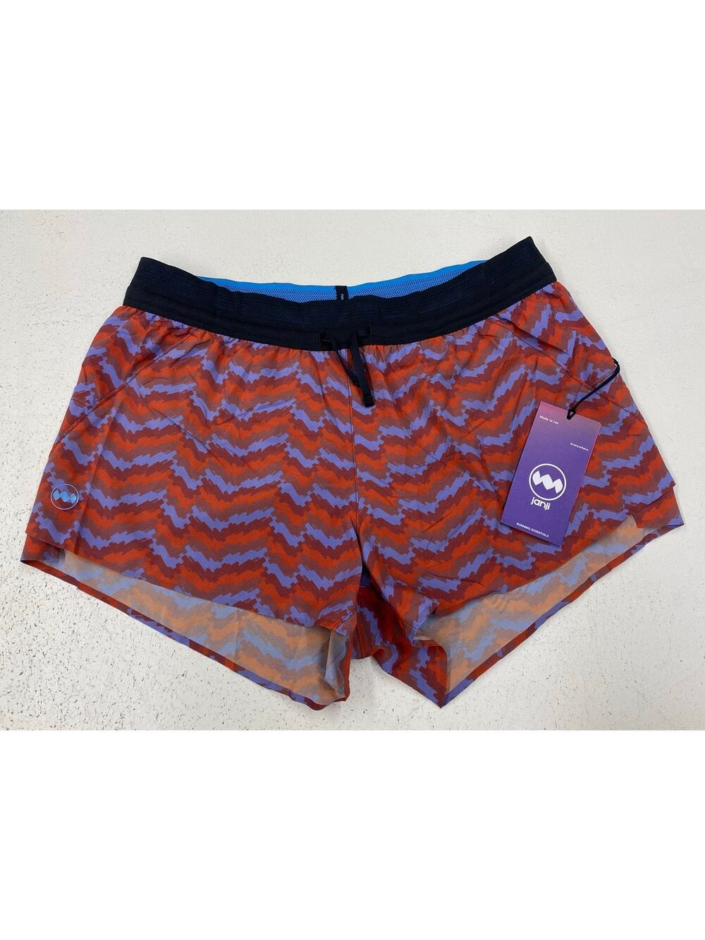 NEW Women Janji 3" AFO Middle lined chevron performance running shorts S